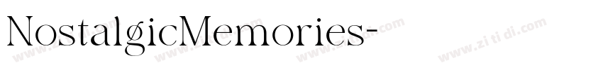NostalgicMemories字体转换 NostalgicMemories字体转换