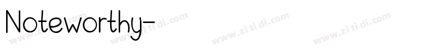 Noteworthy字体转换