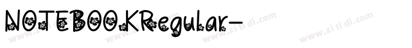 NOTEBOOKRegular字体转换 NOTEBOOKRegular字体转换