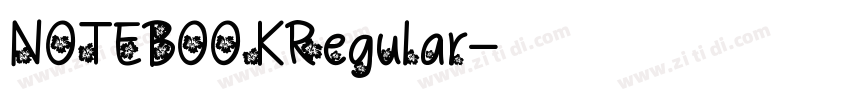 NOTEBOOKRegular字体转换 NOTEBOOKRegular字体转换