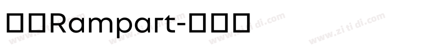 壁垒Rampart字体转换