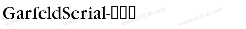 GarfeldSerial字体转换 GarfeldSerial字体转换
