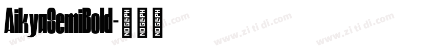 AikyaSemiBold字体转换