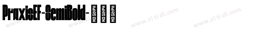 PraxisEF-SemiBold字体转换 PraxisEF-SemiBold字体转换