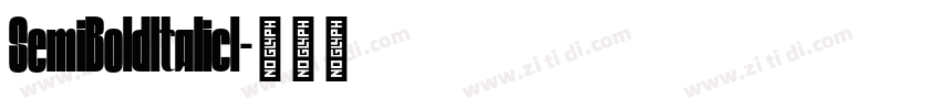 SemiBoldItalicI字体转换
