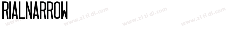 rialNarrow字体转换