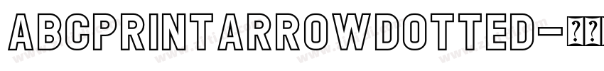 abcprintarrowdotted字体转换