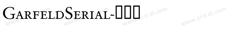 GarfeldSerial字体转换 GarfeldSerial字体转换