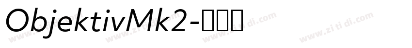 ObjektivMk2字体转换