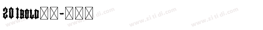 201bold下载字体转换