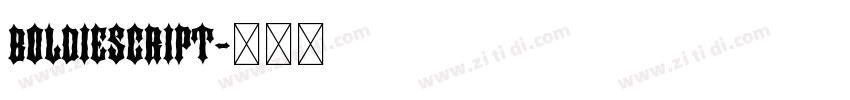 BOLDIESCRIPT字体转换