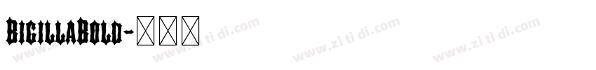 BigillaBold字体转换