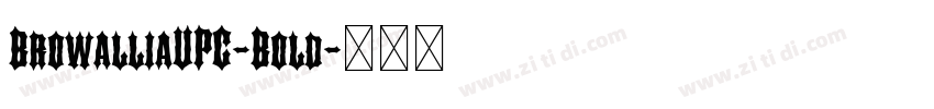 BrowalliaUPC-Bold字体转换