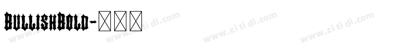 BullishBold字体转换