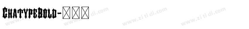 ChatypeBold字体转换