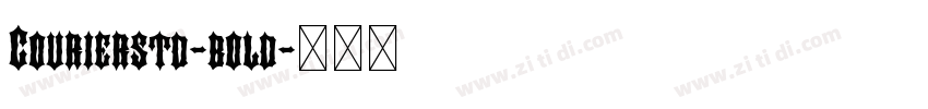Courierstd-bold字体转换