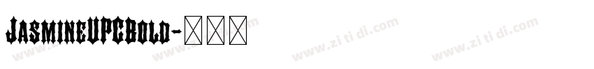JasmineUPCBold字体转换