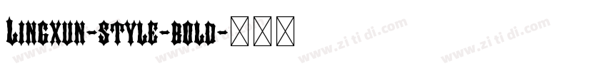 Lingxun-style-bold字体转换