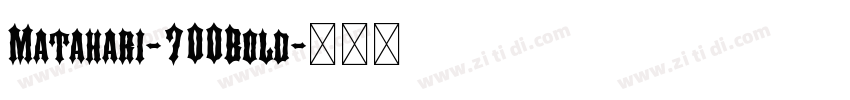 Matahari-700Bold字体转换