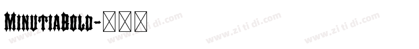 MinutiaBold字体转换