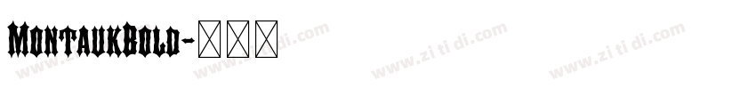 MontaukBold字体转换