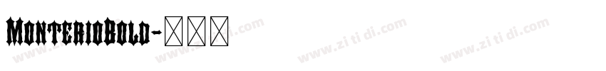 MonterioBold字体转换