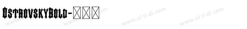 OstrovskyBold字体转换