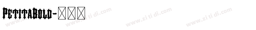 PetitaBold字体转换