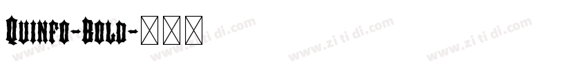 Quinfo-Bold字体转换