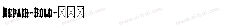 Repair-Bold字体转换