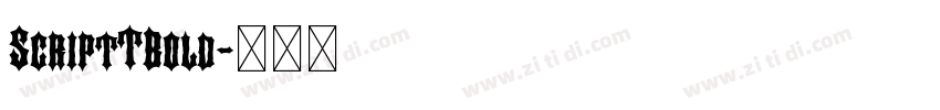 ScriptTBold字体转换