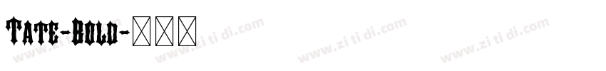 Tate-Bold字体转换