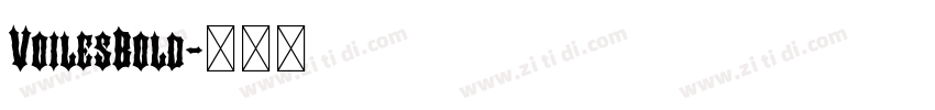 VoilesBold字体转换 VoilesBold字体转换