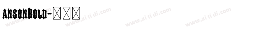 ansonBold字体转换