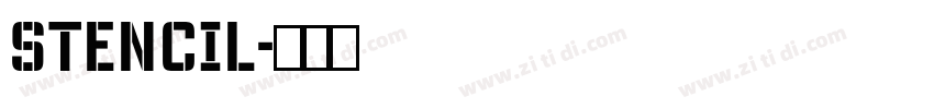 Stencil字体转换