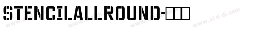 StencilAllround字体转换