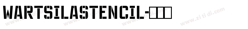 WartsilaStencil字体转换