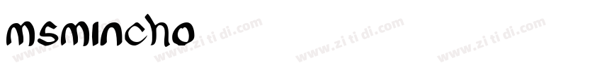 msmincho日语字体转换