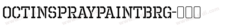 OctinSpraypaintBRg字体转换