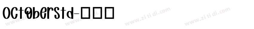 OctoberStd字体转换
