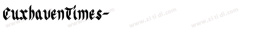 CuxhavenTimes字体转换