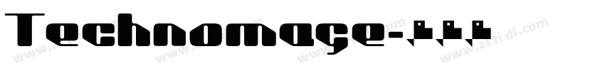 Technomage字体转换