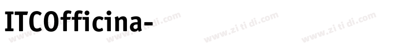 ITCOfficina字体转换 ITCOfficina字体转换