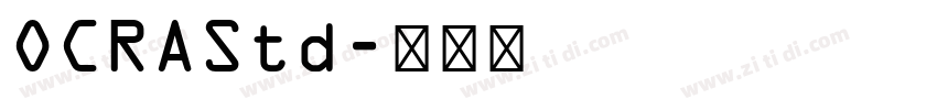 OCRAStd字体转换