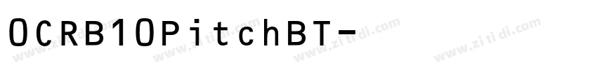 0CRB10PitchBT字体转换