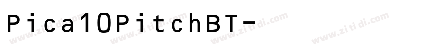 Pica10PitchBT字体转换
