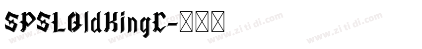 SPSLOldKingC字体转换