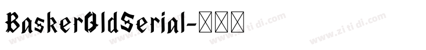 BaskerOldSerial字体转换 BaskerOldSerial字体转换