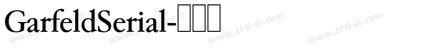GarfeldSerial字体转换 GarfeldSerial字体转换