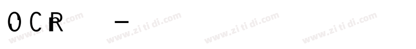 OCR免费版字体转换